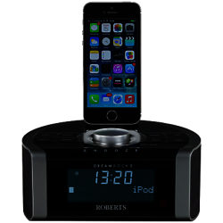 ROBERTS DREAMDOCK2 DAB/DAB+/FM Digital Clock Radio with iPod/iPhone Dock - Lighting Connector